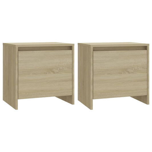 Bedside Cabinets 2 pcs Sonoma Oak 45x34x44.5 cm Engineered Wood Bedside Cabinets 2 pcs Sonoma Oak 45x34x44.5 cm Engineered Wood