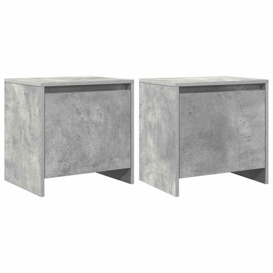 Bedside Cabinets 2 pcs Concrete Grey 45x34x44.5 cm Engineered Wood Bedside Cabinets 2 pcs Concrete Grey 45x34x44.5 cm Engineered Wood