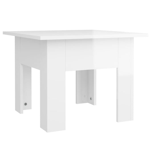 Coffee Table High Gloss White 55x55x42 cm Engineered Wood Coffee Table High Gloss White 55x55x42 cm Engineered Wood