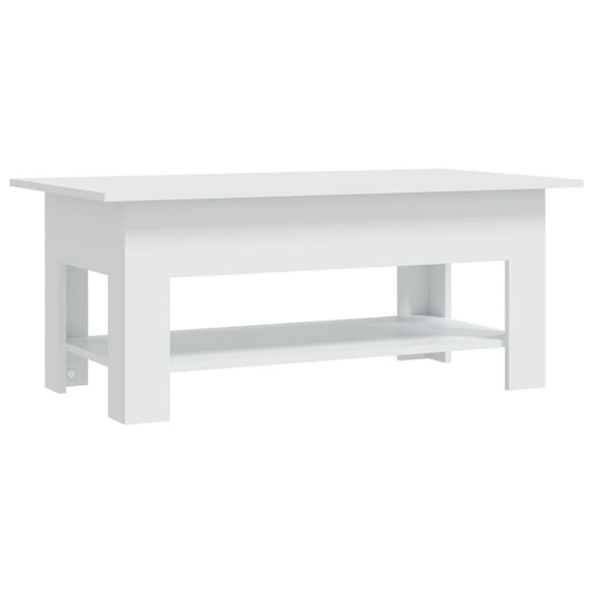 810253 vidaXL Coffee Table White 102x55x42 cm Engineered Wood 810253 vidaXL Coffee Table White 102x55x42 cm Engineered Wood