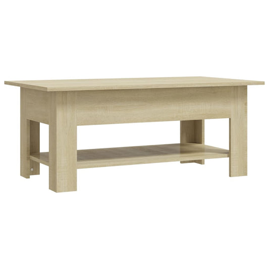 Coffee Table Sonoma Oak 102x55x42 cm Engineered Wood Coffee Table Sonoma Oak 102x55x42 cm Engineered Wood