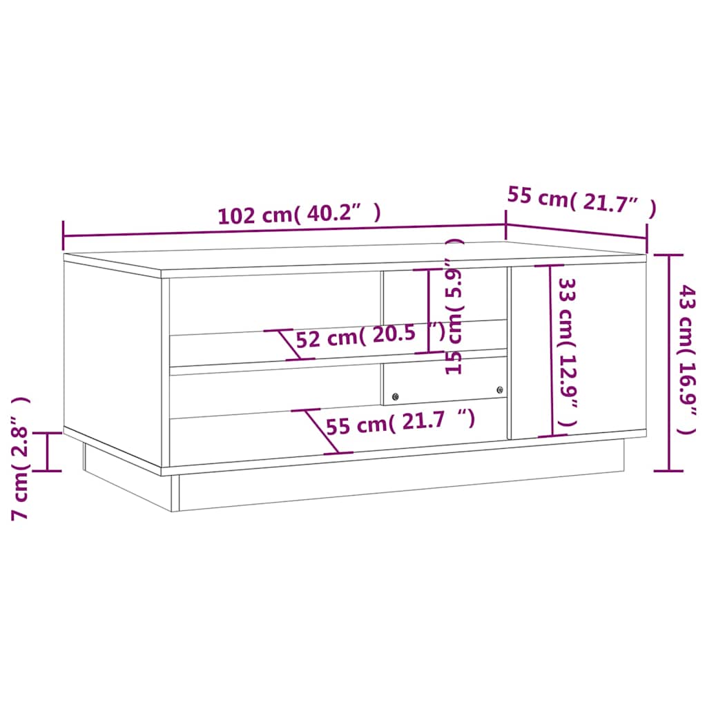 Coffee Table | Black | Engineered Wood | Medium | Modern | Coffee Table