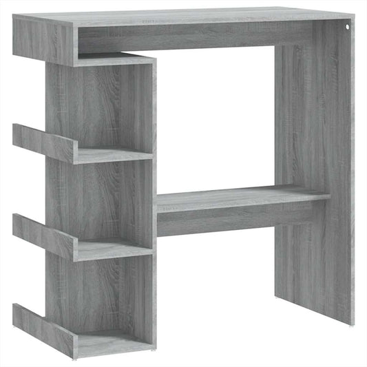 Bar Table with Storage Rack Grey Sonoma 100x50x101.5 cm Bar Table with Storage Rack Grey Sonoma 100x50x101.5 cm