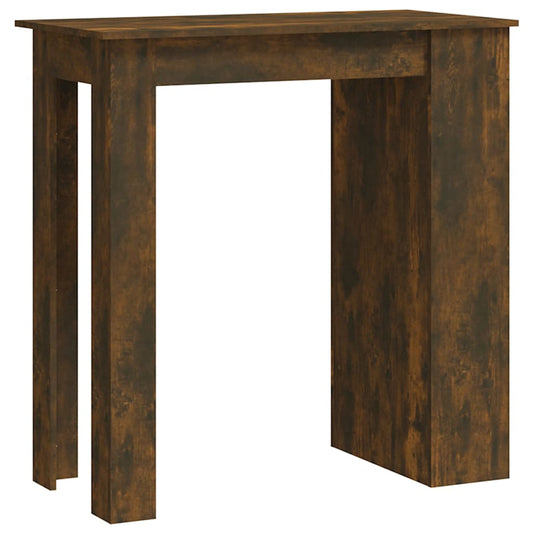 Bar Table with Storage Rack Smoked Oak 102x50x103.5cm Bar Table with Storage Rack Smoked Oak 102x50x103.5cm