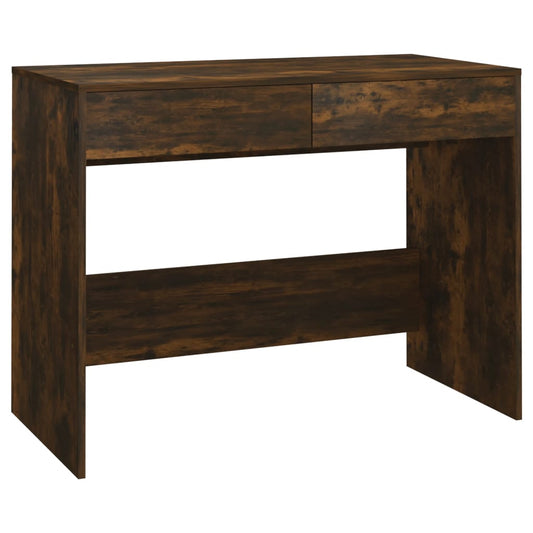 Desk Smoked Oak 101x50x76.5 cm Engineered Wood Desk Smoked Oak 101x50x76.5 cm Engineered Wood