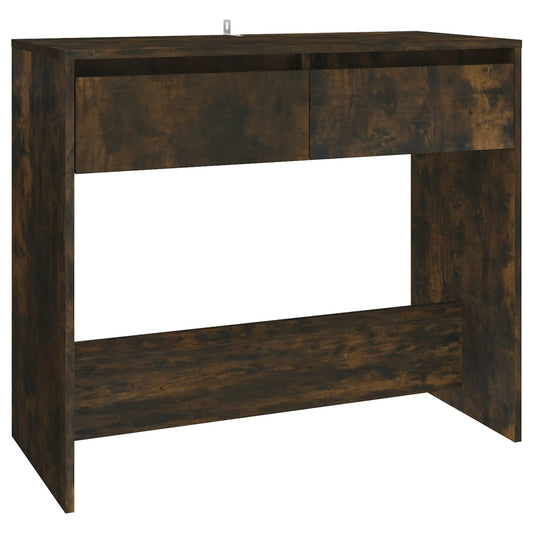 Console Table Smoked Oak 89x41x76.5 cm Engineered Wood Console Table Smoked Oak 89x41x76.5 cm Engineered Wood
