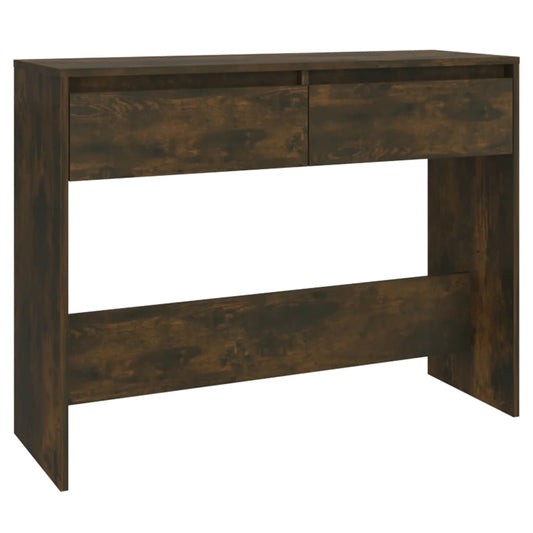Console Table Smoked Oak 100x35x76.5 cm Engineered Wood Console Table Smoked Oak 100x35x76.5 cm Engineered Wood