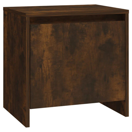 Bedside Cabinet Smoked Oak 45x34x44.5 cm Engineered Wood Bedside Cabinet Smoked Oak 45x34x44.5 cm Engineered Wood