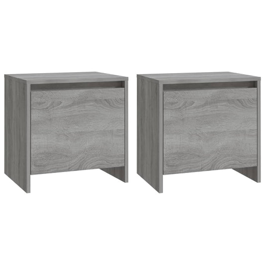 Bedside Cabinets 2 pcs Grey Sonoma 45x34x44.5 cm Engineered Wood Bedside Cabinets 2 pcs Grey Sonoma 45x34x44.5 cm Engineered Wood