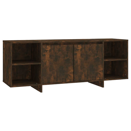 TV Cabinet Smoked Oak 130x35x50 cm Engineered Wood TV Cabinet Smoked Oak 130x35x50 cm Engineered Wood