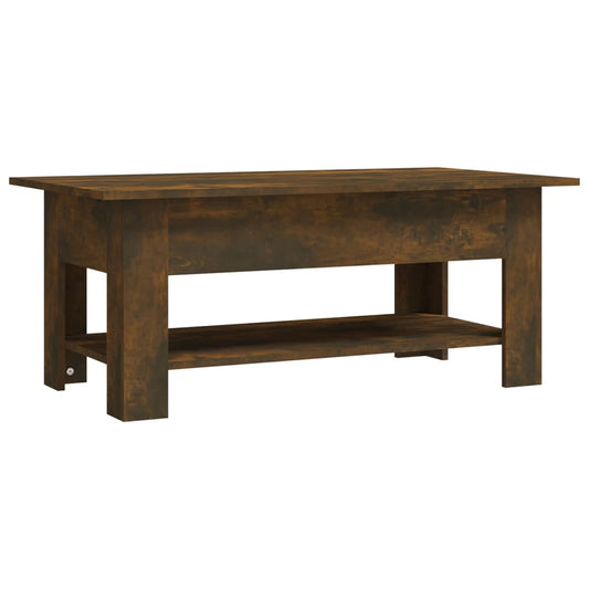 Coffee Table Smoked Oak 102x55x42 cm Engineered Wood Coffee Table Smoked Oak 102x55x42 cm Engineered Wood