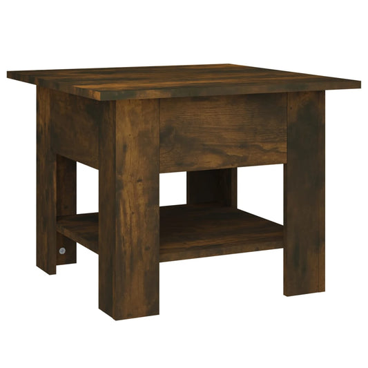 Coffee Table Smoked Oak 55x55x42 cm Engineered Wood Coffee Table Smoked Oak 55x55x42 cm Engineered Wood