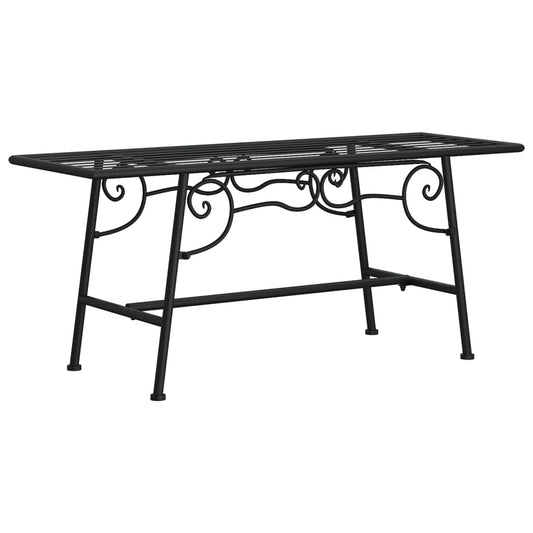 Tree Bench 110 cm Black Steel Tree Bench 110 cm Black Steel
