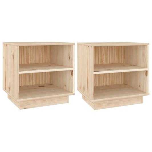 Bedside Cabinets 2 pcs 40x34x40 cm Solid Wood Pine Bedside Cabinets 2 pcs 40x34x40 cm Solid Wood Pine