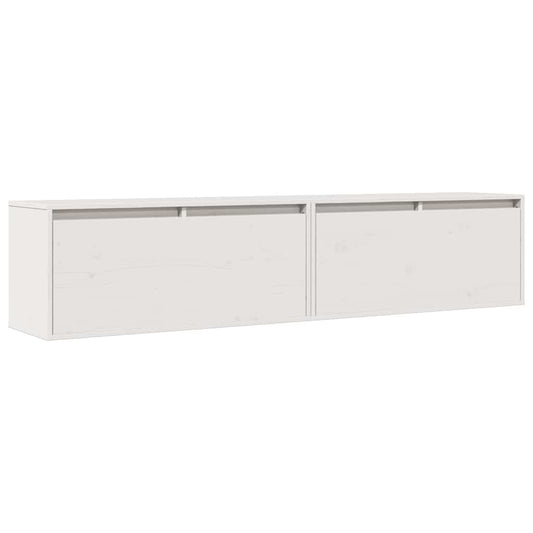 813458 vidaXL Wall Cabinets 2 pcs White 80x30x35 cm Solid Wood Pine 813458 vidaXL Wall Cabinets 2 pcs White 80x30x35 cm Solid Wood Pine