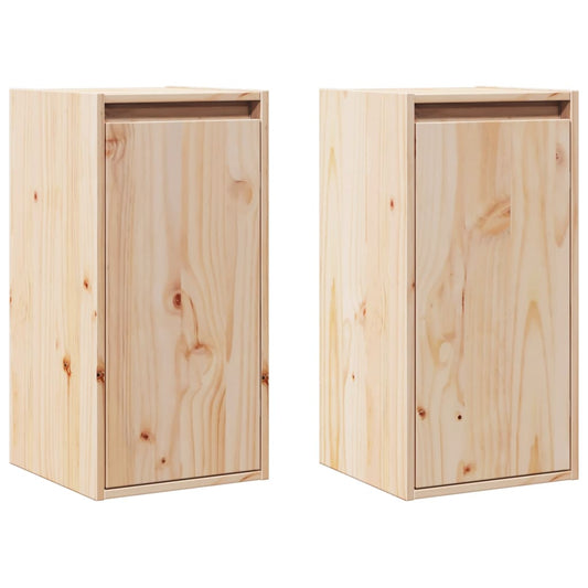 Wall Cabinets 2 pcs 30x30x60 cm Solid Wood Pine Wall Cabinets 2 pcs 30x30x60 cm Solid Wood Pine