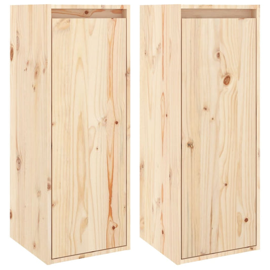 Wall Cabinets 2 pcs 30x30x80 cm Solid Wood Pine Wall Cabinets 2 pcs 30x30x80 cm Solid Wood Pine