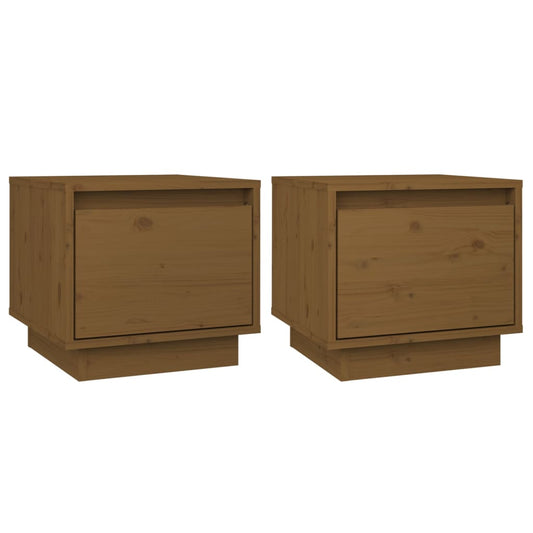 Bedside Cabinets 2 pcs Honey Brown 35x34x32 cm Solid Wood Pine Bedside Cabinets 2 pcs Honey Brown 35x34x32 cm Solid Wood Pine