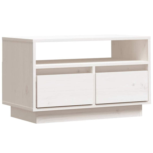 TV Cabinet White 60x35x37 cm Solid Wood Pine TV Cabinet White 60x35x37 cm Solid Wood Pine