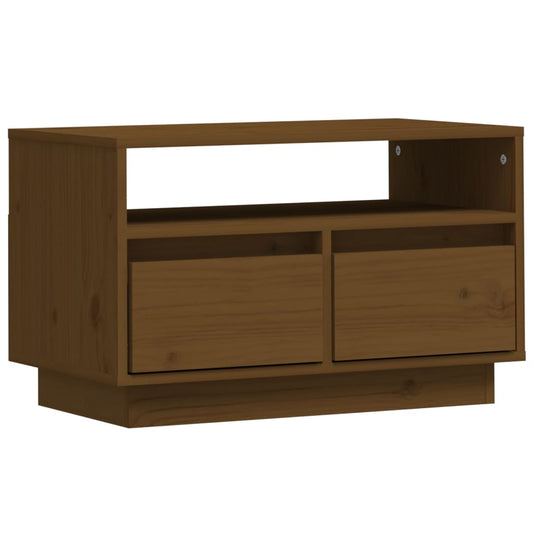 TV Cabinet Honey Brown 60x35x37 cm Solid Wood Pine TV Cabinet Honey Brown 60x35x37 cm Solid Wood Pine