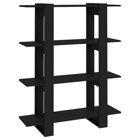 Book Cabinet/Room Divider Black 100x30x123.5 cm Book Cabinet/Room Divider Black 100x30x123.5 cm