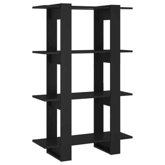 Book Cabinet/Room Divider Black 80x30x123.5 cm Book Cabinet/Room Divider Black 80x30x123.5 cm