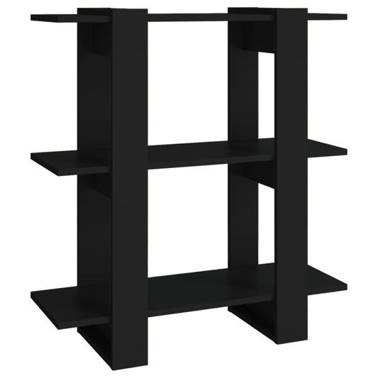 Book Cabinet/Room Divider Black 80x30x87 cm Book Cabinet/Room Divider Black 80x30x87 cm