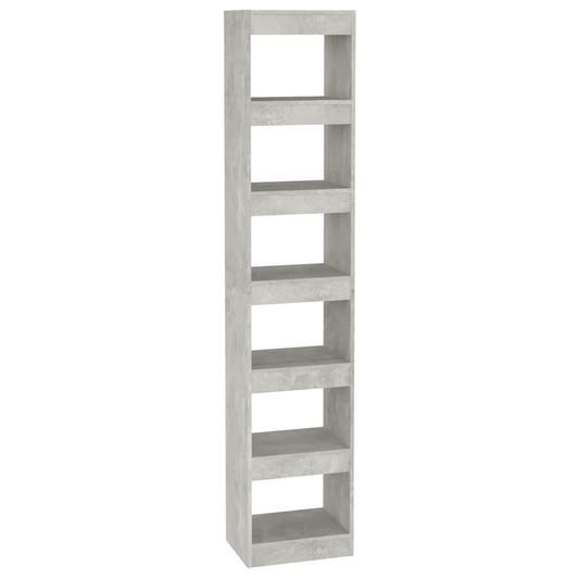 Book Cabinet/Room Divider Concrete Grey 40x30x198 cm Book Cabinet/Room Divider Concrete Grey 40x30x198 cm