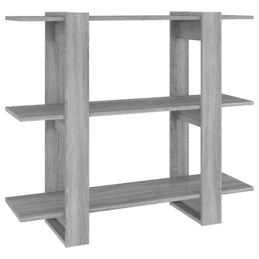 Book Cabinet/Room Divider Grey Sonoma 100x30x87 cm Book Cabinet/Room Divider Grey Sonoma 100x30x87 cm