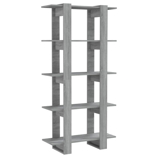 Book Cabinet/Room Divider Grey Sonoma 80x30x160 cm Engineered Wood Book Cabinet/Room Divider Grey Sonoma 80x30x160 cm Engineered Wood