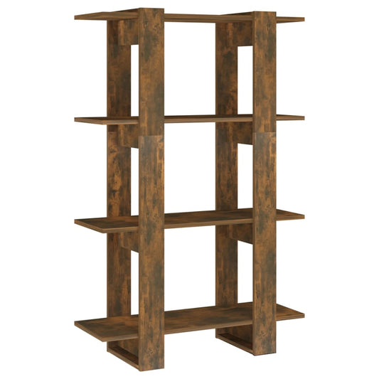 Book Cabinet/Room Divider Smoked Oak 80x30x123.5 cm Book Cabinet/Room Divider Smoked Oak 80x30x123.5 cm