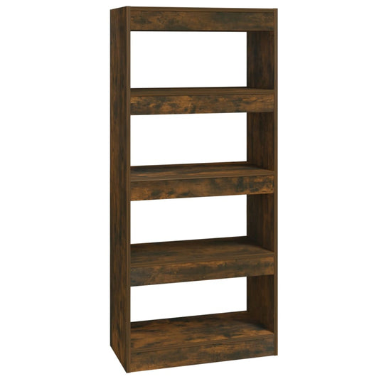 Book Cabinet/Room Divider Smoked Oak 60x30x135 cm Engineered Wood Book Cabinet/Room Divider Smoked Oak 60x30x135 cm Engineered Wood