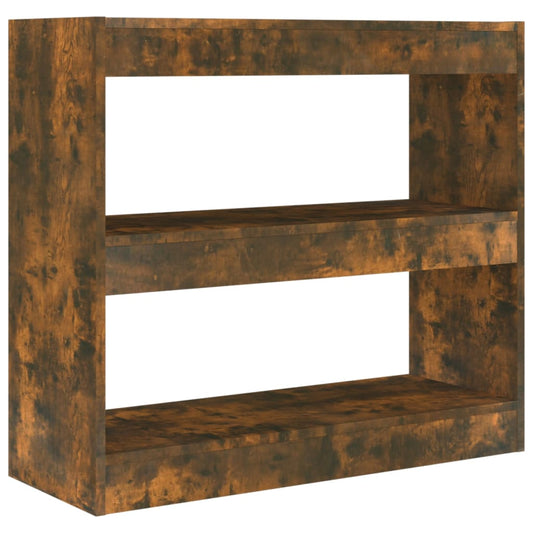 Book Cabinet/Room Divider Smoked Oak 80x30x72 cm Book Cabinet/Room Divider Smoked Oak 80x30x72 cm