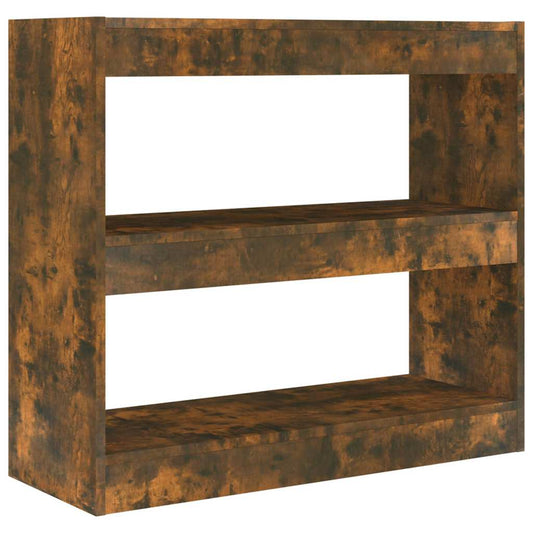 Book Cabinet/Room Divider Smoked Oak 80x30x72 cm Book Cabinet/Room Divider Smoked Oak 80x30x72 cm