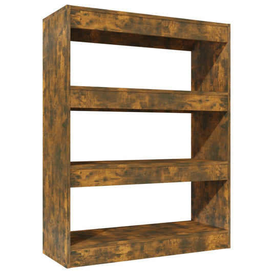 Book Cabinet/Room Divider Smoked Oak 80x30x103 cm Engineered wood Book Cabinet/Room Divider Smoked Oak 80x30x103 cm Engineered wood