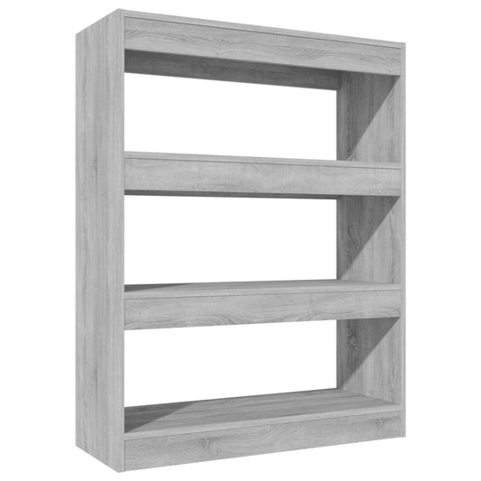 Book Cabinet/Room Divider Grey Sonoma 80x30x103 cm Engineered wood Book Cabinet/Room Divider Grey Sonoma 80x30x103 cm Engineered wood