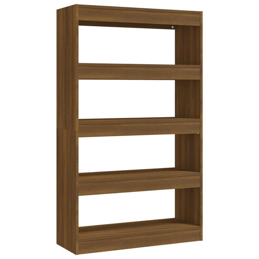 Book Cabinet/Room Divider Brown Oak 80x30x135 cm Engineered Wood Book Cabinet/Room Divider Brown Oak 80x30x135 cm Engineered Wood