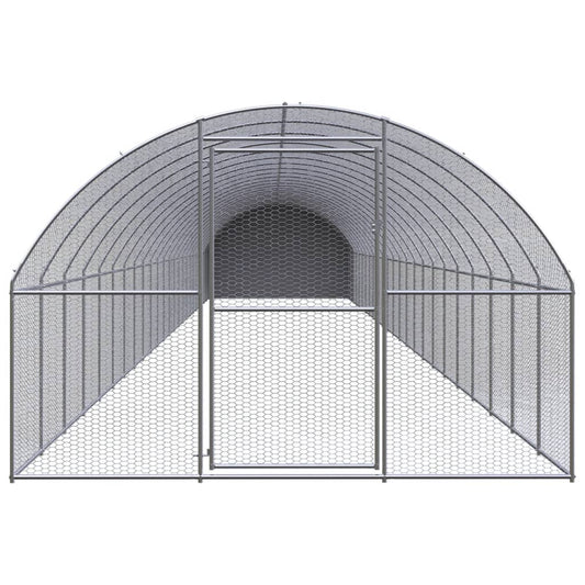 Chicken Coop | Silver and silver grey | Galvanised steel, Polyethylene Chicken Coop | Silver and silver grey | Galvanised steel, Polyethylene