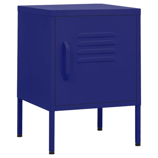 Nightstands 2 pcs Navy Blue 35x35x51 cm Steel Nightstands 2 pcs Navy Blue 35x35x51 cm Steel