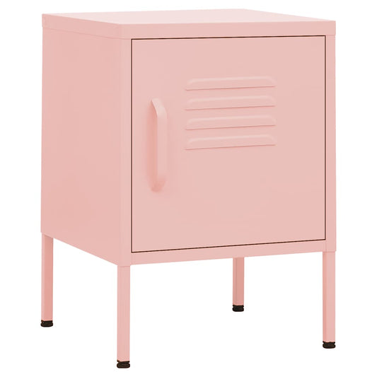 Nightstands 2 pcs Pink 35x35x51 cm Steel Nightstands 2 pcs Pink 35x35x51 cm Steel