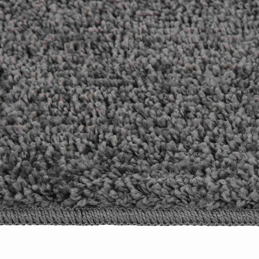 Shaggy Rug Dark Grey 140x200 cm Anti Slip Shaggy Rug Dark Grey 140x200 cm Anti Slip