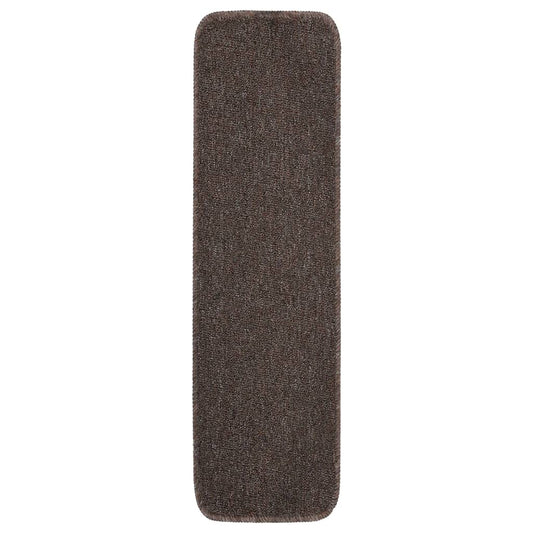Anti Slip Stair Mats 15 pcs 75x20 cm Brown Rectangular Anti Slip Stair Mats 15 pcs 75x20 cm Brown Rectangular