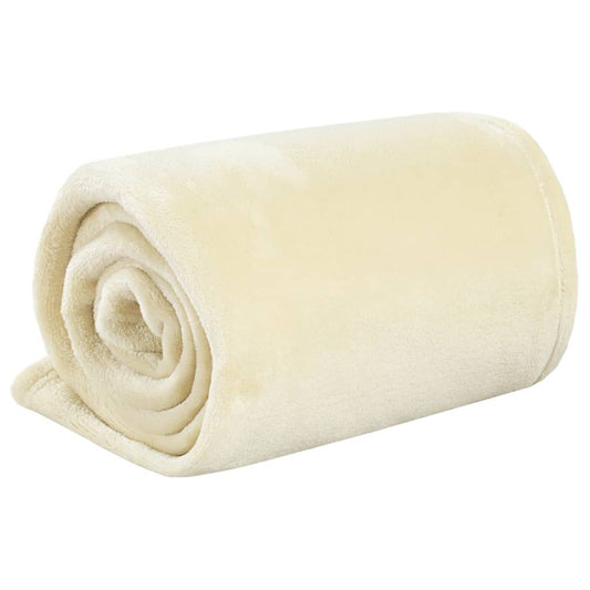 Blanket Cream 130x170 cm Polyester Blanket Cream 130x170 cm Polyester