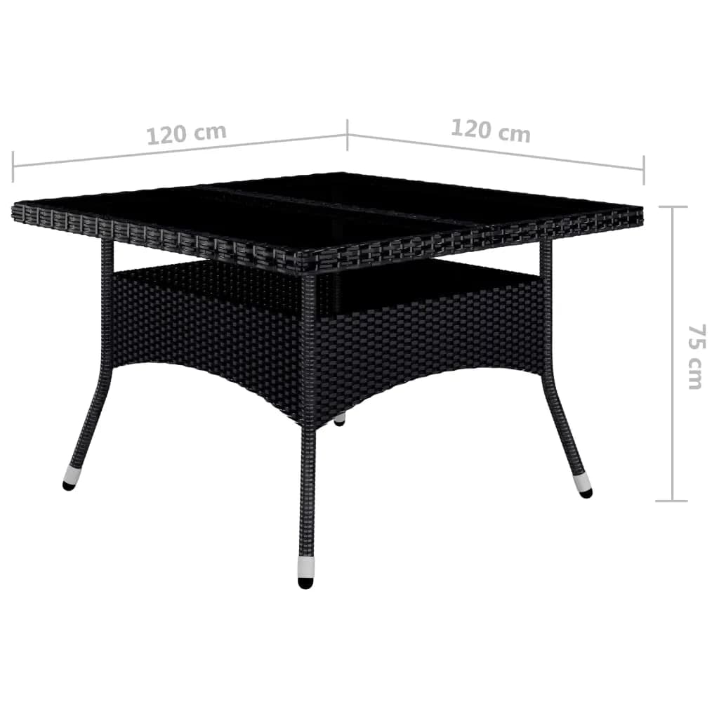 Garden Dining Set | Black