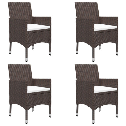 Garden Dining Set | Brown, Cream White Garden Dining Set | Brown, Cream White