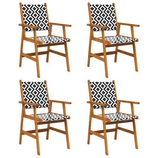 Garden Chairs 4 pcs Solid Acacia Wood Garden Chairs 4 pcs Solid Acacia Wood
