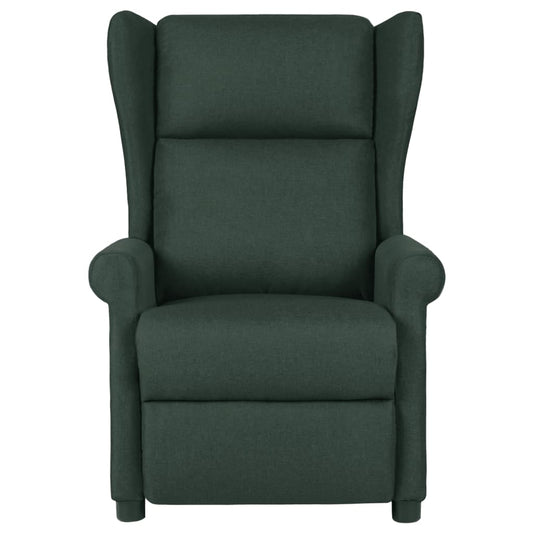Recliner Chair Dark Green Fabric Recliner Chair Dark Green Fabric
