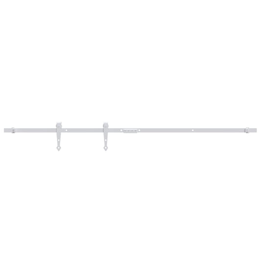 Mini Sliding Cabinet Door Kit Carbon Steel White 152 cm Mini Sliding Cabinet Door Kit Carbon Steel White 152 cm