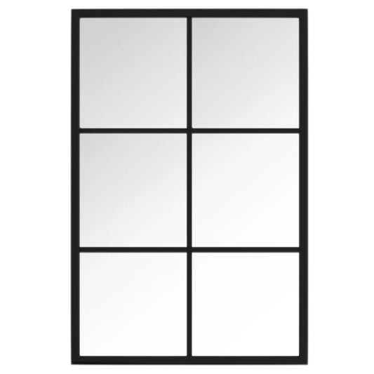 Wall Mirror Black 60x40 cm Metal Wall Mirror Black 60x40 cm Metal