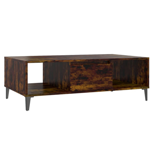 Coffee Table Smoked Oak 103.5x60x35 cm Engineered Wood Coffee Table Smoked Oak 103.5x60x35 cm Engineered Wood